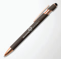 Alpha Soft Touch Gel Pen with Rose Gold Trim